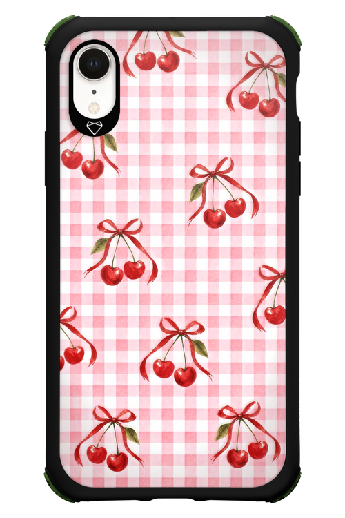 Pink Cherry Checked 2.0 - Apple iPhone XR
