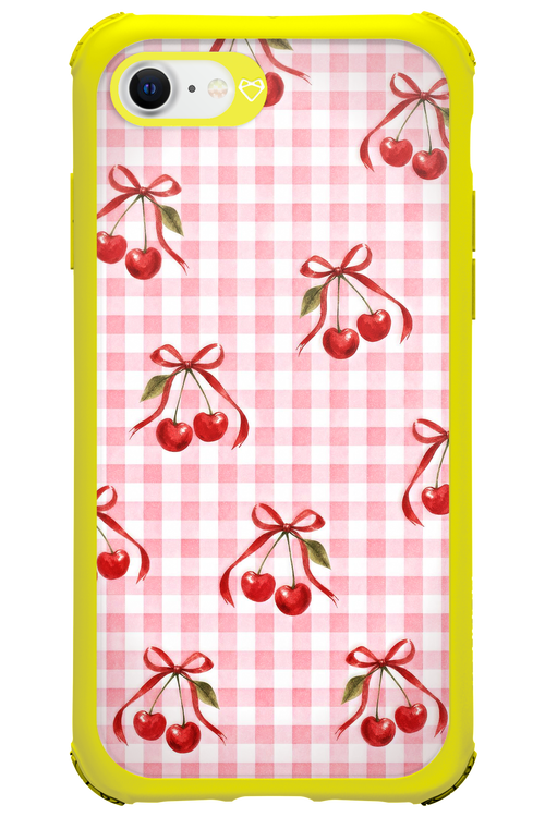 Pink Cherry Checked 2.0 - Apple iPhone SE 2022