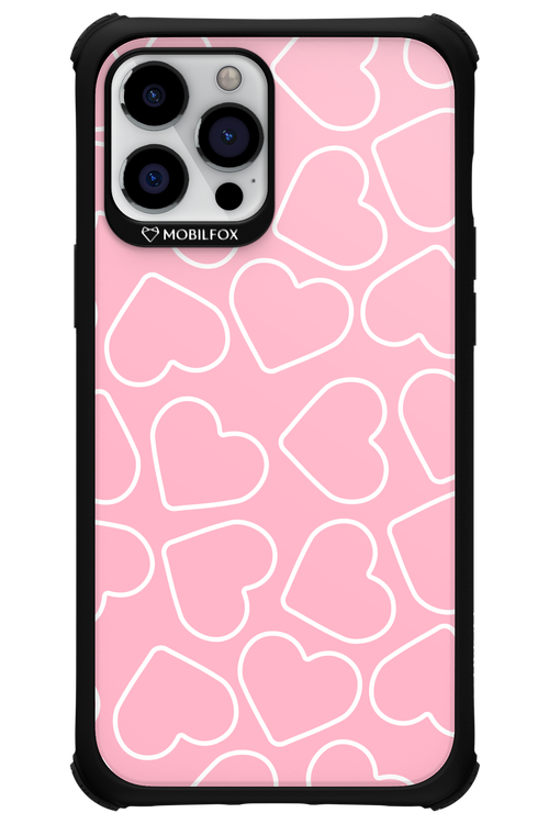 Line Heart Pink - Apple iPhone 12 Pro Max