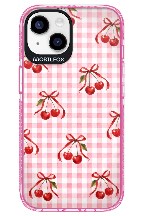 Pink Cherry Checked 2.0 - Apple iPhone 14