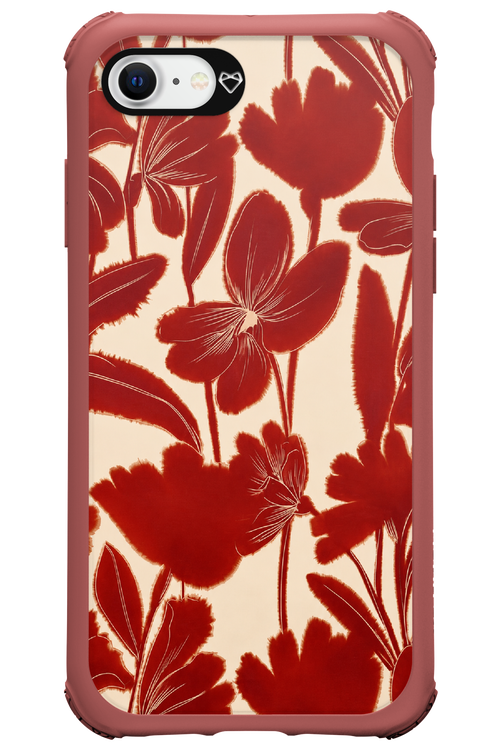 Burgundy Flowers 2.0 - Apple iPhone SE 2020