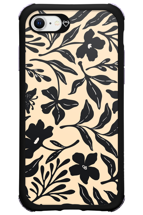 Black Flowers 2.0 - Apple iPhone 8