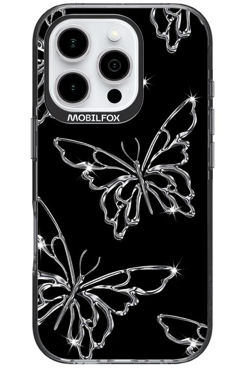 Silver Butterfly 2.0 - Apple iPhone 16 Pro