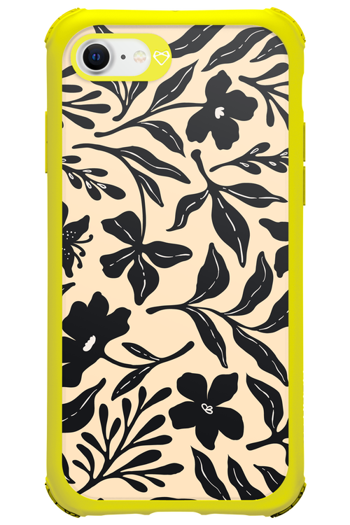 Black Flowers 2.0 - Apple iPhone 8