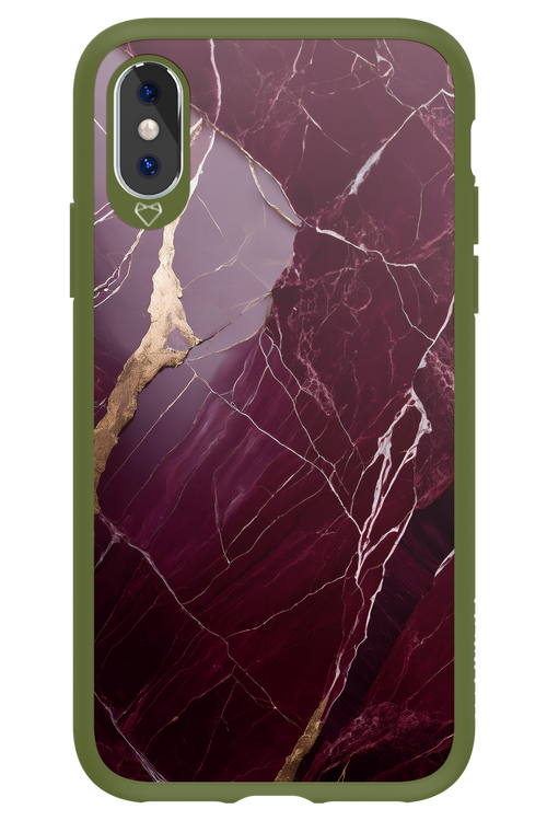 Burgundy Marble - Apple iPhone X