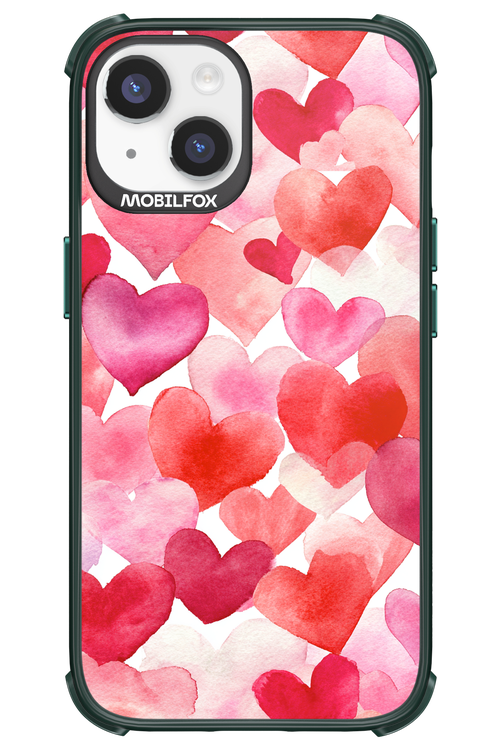 Water Painted Heart 2.0 - Apple iPhone 14