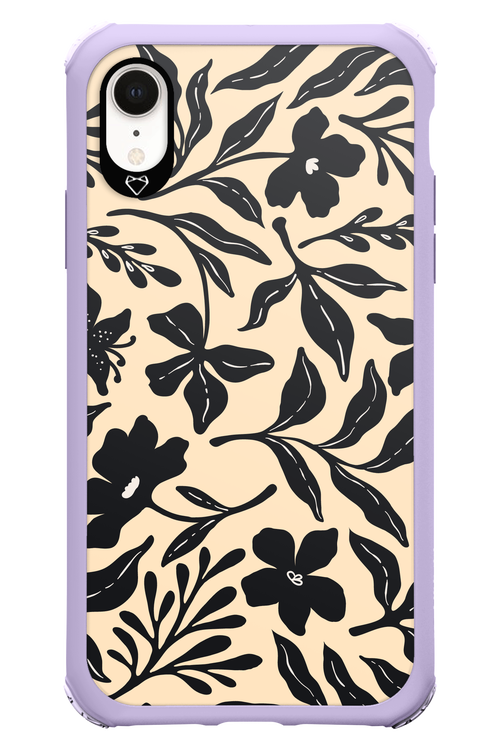 Black Flowers 2.0 - Apple iPhone XR