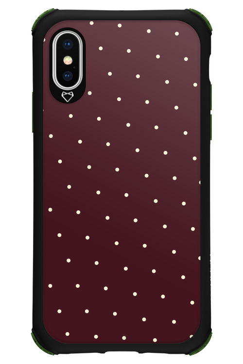 Burgundy Polka 2.0 - Apple iPhone X