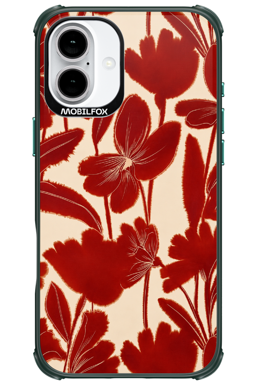 Burgundy Flowers 2.0 - Apple iPhone 16 Plus
