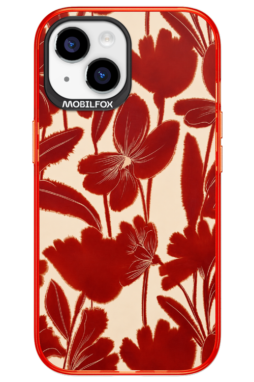 Burgundy Flowers 2.0 - Apple iPhone 15