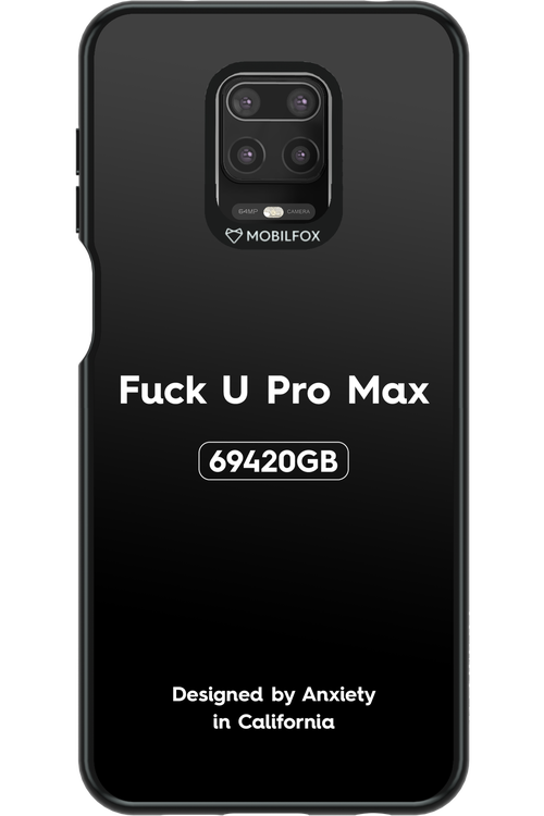 Fuck You Pro Max - Xiaomi Redmi Note 9 Pro