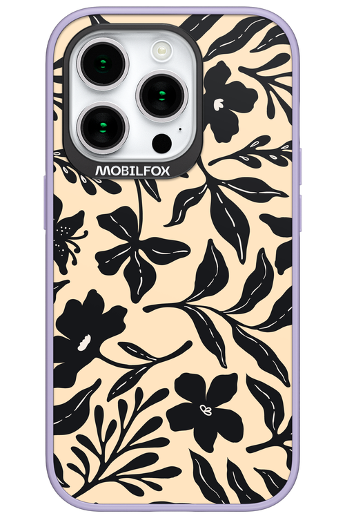 Black Flowers 2.0 - Apple iPhone 15 Pro