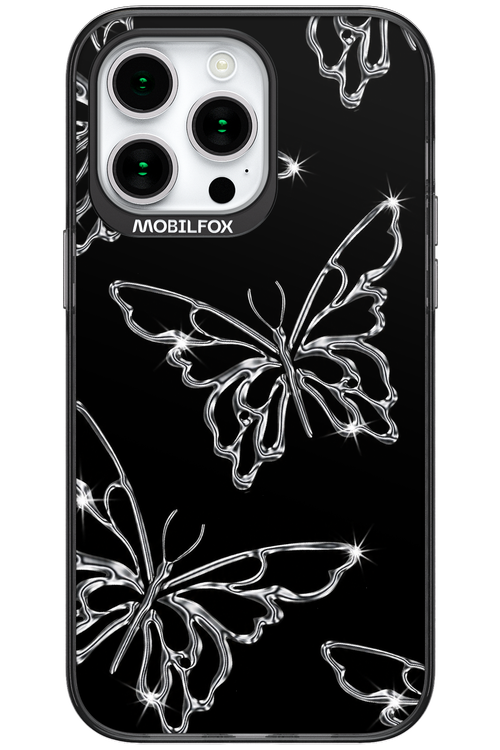 Silver Butterfly 2.0 - Apple iPhone 15 Pro Max