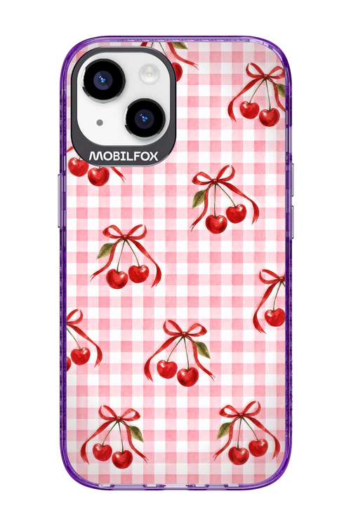 Pink Cherry Checked 2.0 - Apple iPhone 14