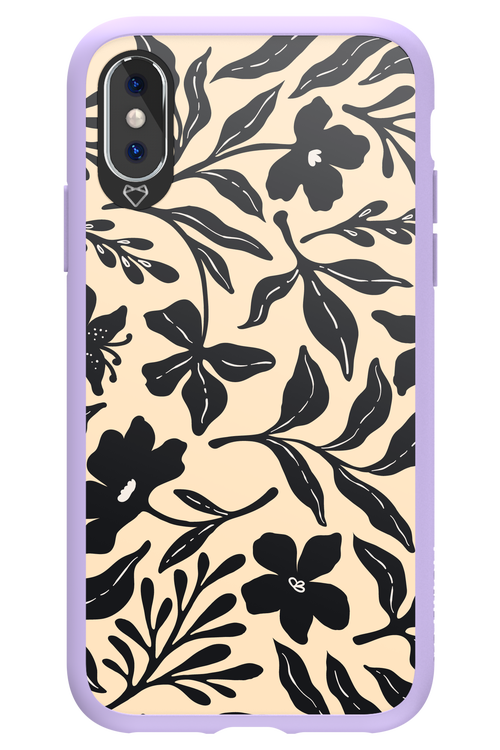 Black Flowers 2.0 - Apple iPhone XS
