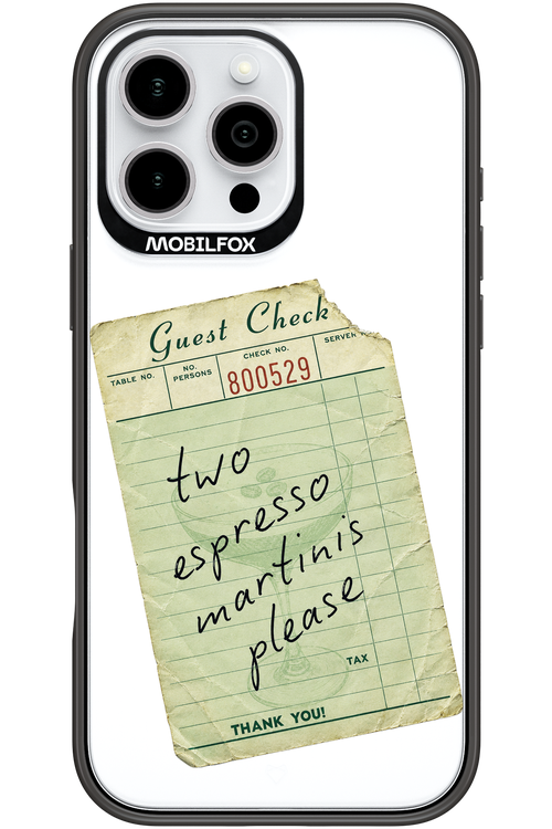 Espresso Martini 2.0 - Apple iPhone 16 Pro Max