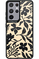 Black Flowers 2.0 - Samsung Galaxy S21 Ultra