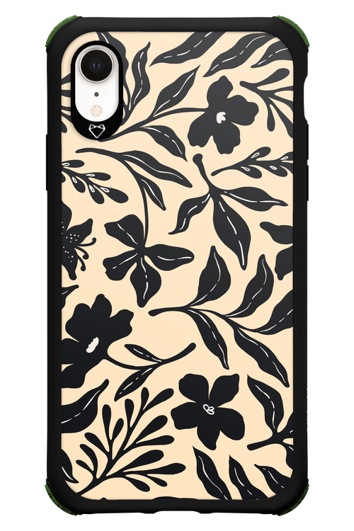 Black Flowers 2.0 - Apple iPhone XR