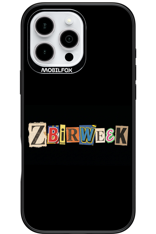 Zbirweek (black) 2.0 - Apple iPhone 16 Pro Max