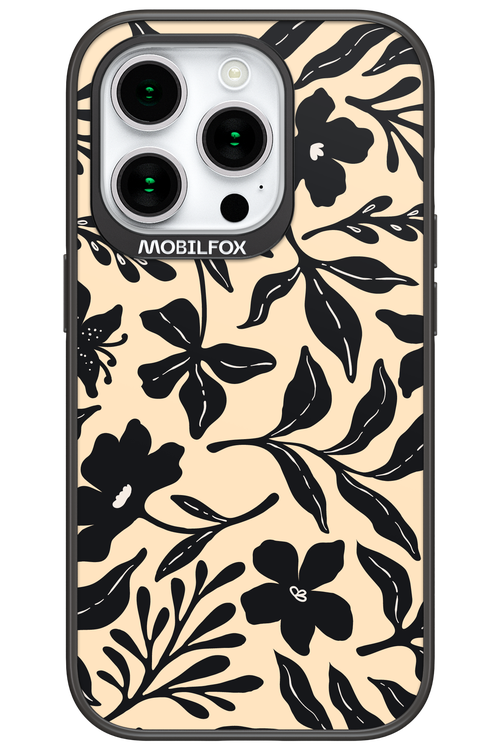 Black Flowers 2.0 - Apple iPhone 15 Pro