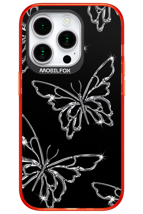 Silver Butterfly 2.0 - Apple iPhone 15 Pro