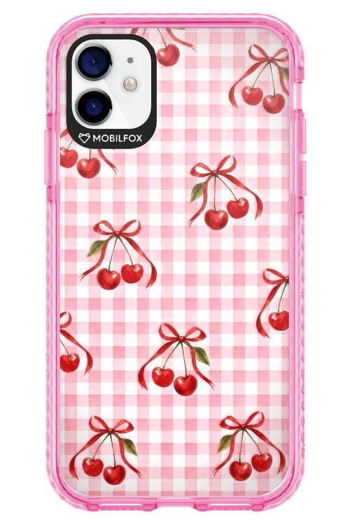 Pink Cherry Checked 2.0 - Apple iPhone 11