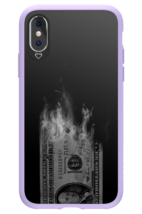 Money Burn B&W 2.0 - Apple iPhone X
