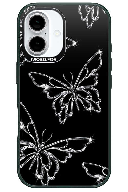Silver Butterfly 2.0 - Apple iPhone 16