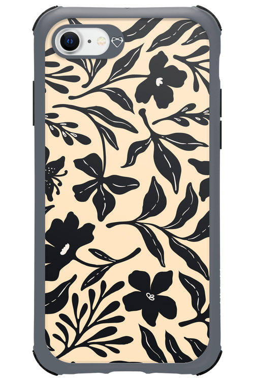 Black Flowers 2.0 - Apple iPhone 8