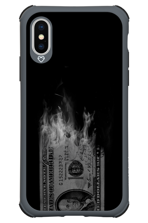 Money Burn B&W 2.0 - Apple iPhone X