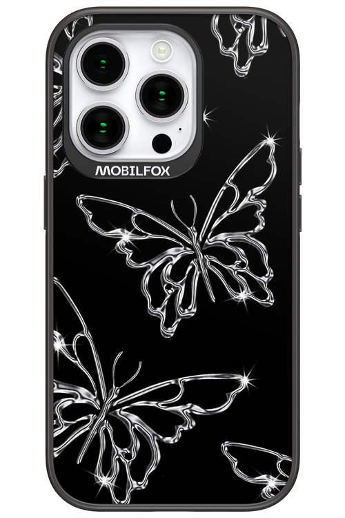 Silver Butterfly 2.0 - Apple iPhone 15 Pro