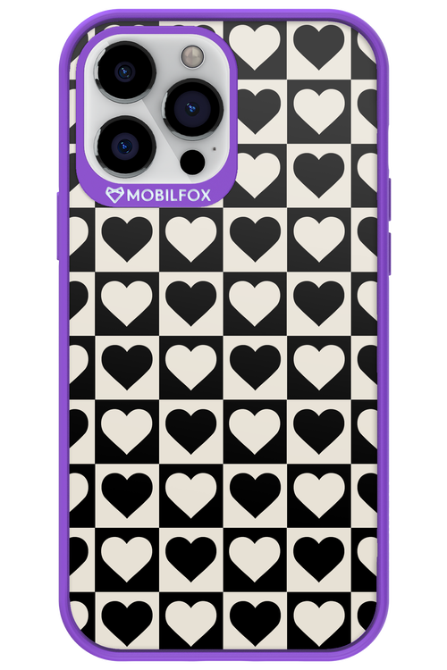 Checkered Heart - Apple iPhone 13 Pro Max