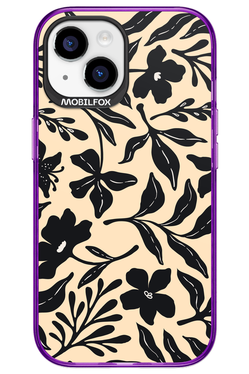 Black Flowers 2.0 - Apple iPhone 15