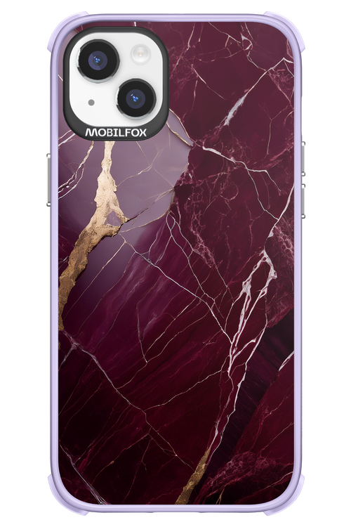 Burgundy Marble - Apple iPhone 14 Plus