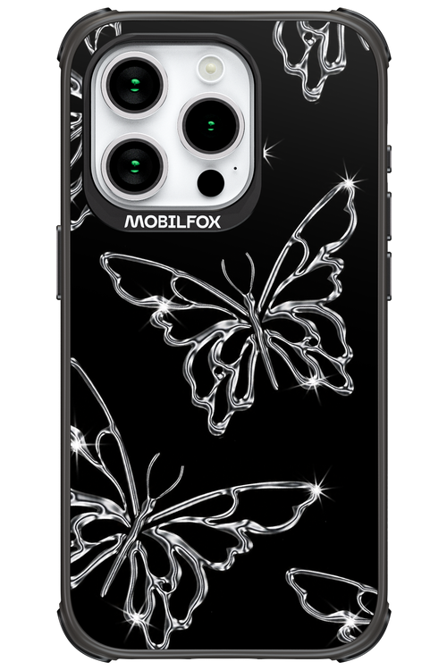 Silver Butterfly 2.0 - Apple iPhone 15 Pro
