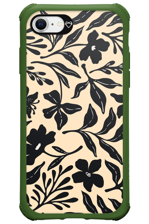 Black Flowers 2.0 - Apple iPhone 8