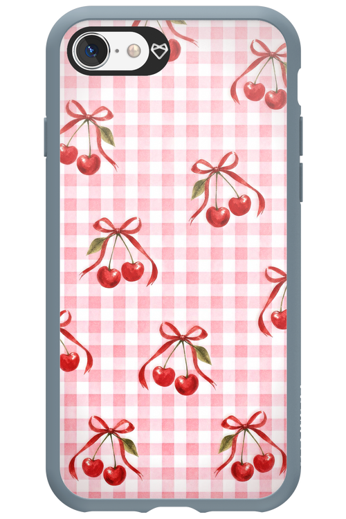 Pink Cherry Checked 2.0 - Apple iPhone SE 2020