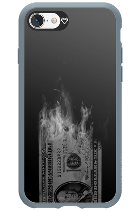 Money Burn B&W - Apple iPhone 8