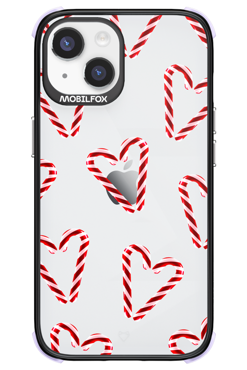 Candy Cane Hearts - Apple iPhone 14