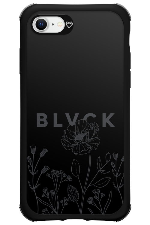 Black Flowers - Apple iPhone 7