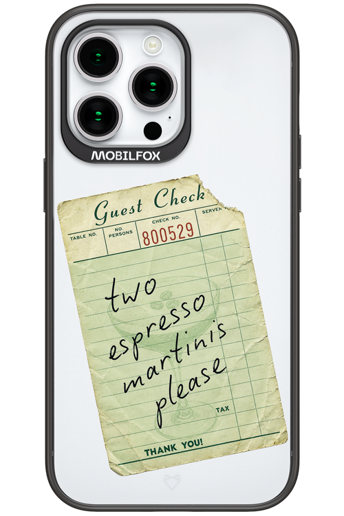 Espresso Martini 2.0 - Apple iPhone 15 Pro Max