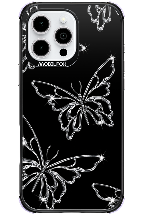 Silver Butterfly 2.0 - Apple iPhone 16 Pro Max