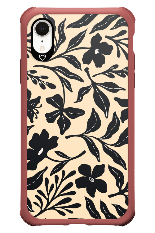Black Flowers 2.0 - Apple iPhone XR
