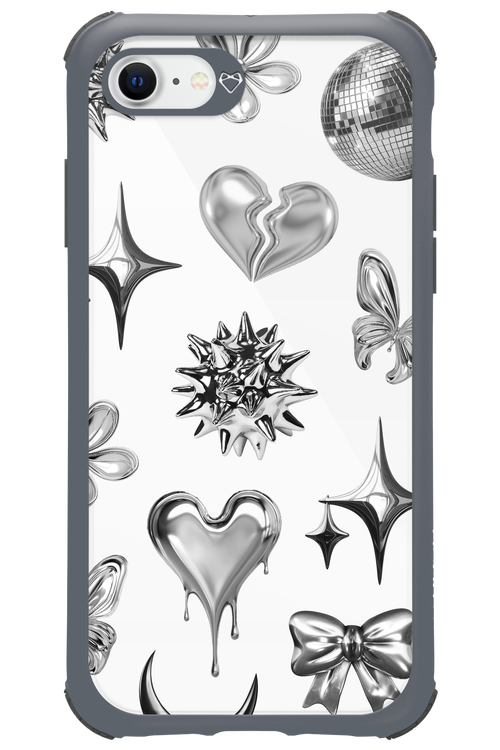 Silver Zone Transparent - Apple iPhone SE 2020