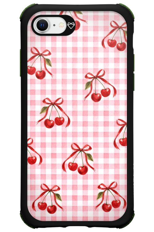 Pink Cherry Checked 2.0 - Apple iPhone SE 2020