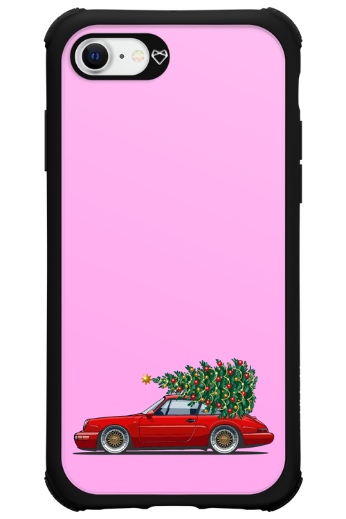 XMAS Car Pink - Apple iPhone 8