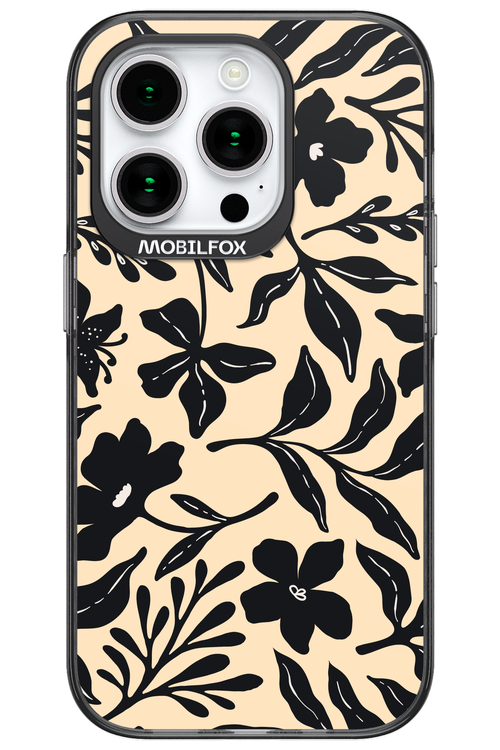 Black Flowers 2.0 - Apple iPhone 15 Pro