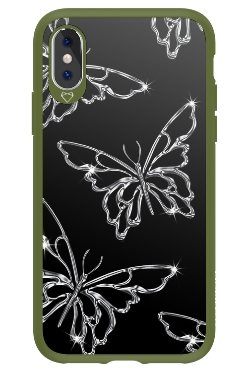 Silver Butterfly 2.0 - Apple iPhone XS