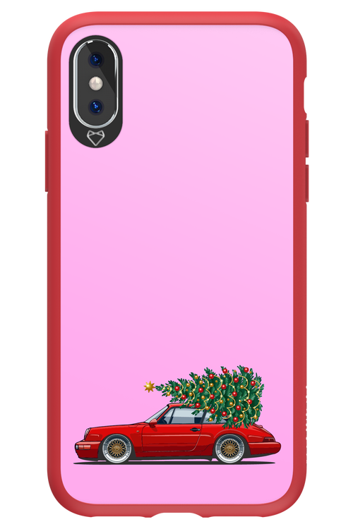 XMAS Car Pink - Apple iPhone X