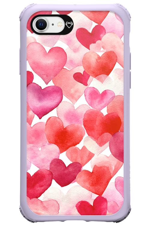 Water Painted Heart 2.0 - Apple iPhone SE 2020